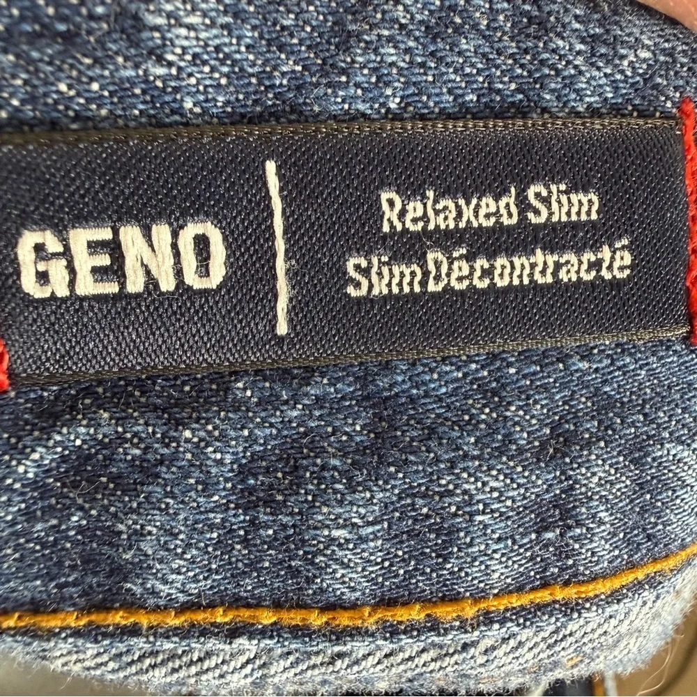 True Religion Geno Jeans Men's Size 30 (32X34) Blue Relaxed Slim No Flap - Picture 5 of 13